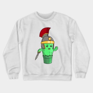 Cartoon cactus legionnaire. Crewneck Sweatshirt